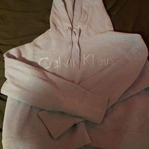 Cropped purple Calvin Klein sweater